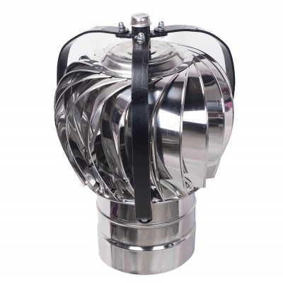 Chapeau de cheminée rotatif Aspiromatic T400, Inox AISI 304, Ф130-Ф350 - Chapeaux de cheminée