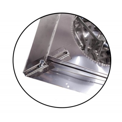 Chapeau de cheminée rotatif Aspiromatic, Inox AISI 304, Base carrée régulée - Chapeaux de cheminée