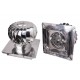 Chapeau de cheminée rotatif Aspiromatic, Inox AISI 304, Base carrée régulée | Chapeaux de cheminée | Cheminée |