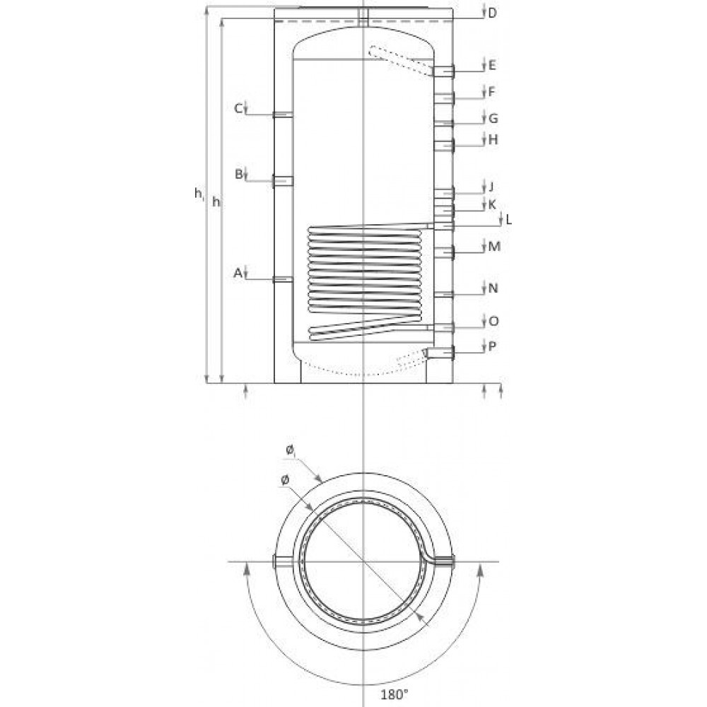 Réservoir tampon Sunsystem, Modèle PR 1000, Capacité 1000L, Un serpentin d'échange de chaleur, Réservoir Industriell | Buffers Réservoir tampon Sunsystem, Modèle PR 1000, Capacité 1000L, Un serpentin d'échange de chaleur, Réservoir Industriell | Buffers | |