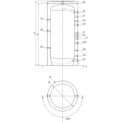Ballon tampon Sunsystem, Modèle P 500, Capacité 500L Réservoir - Comparaison de produits
