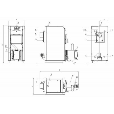 Chaudière à granulés BURNiT WBS AC Pellet 50 Active 70 - Pell 70, 65kW - BURNiT