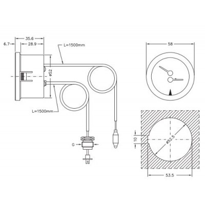 Capillary thermomanometer Cewal, Thermoplastic case - Comparaison de produits