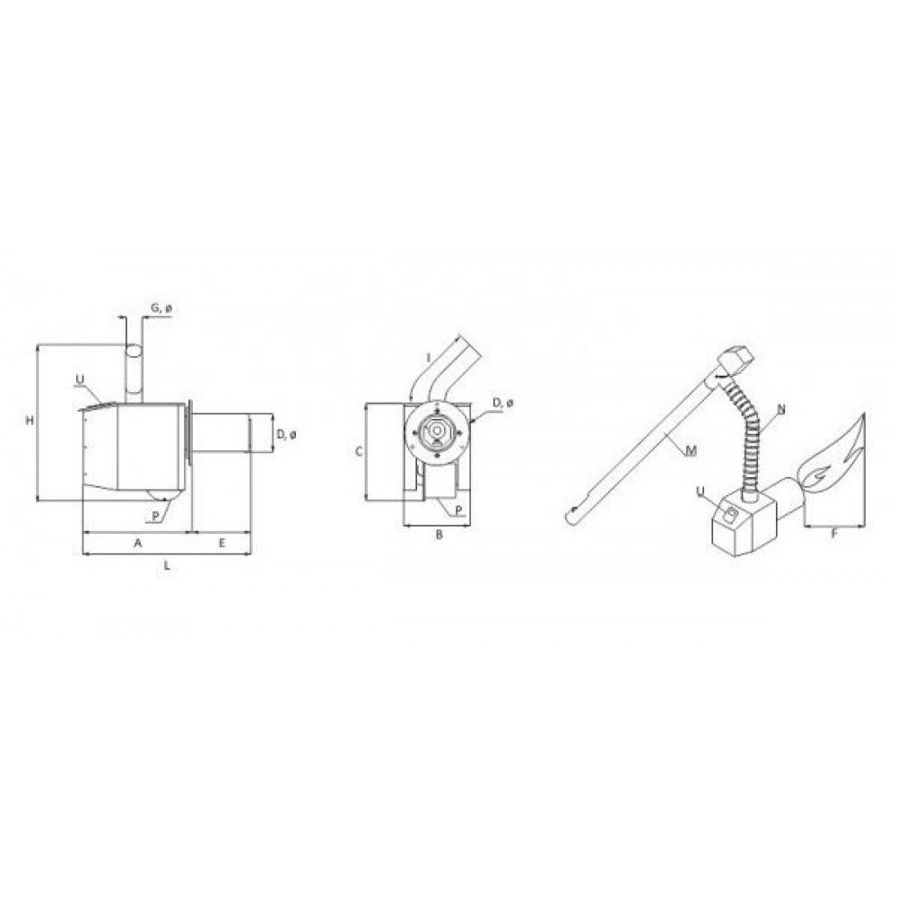 Brûleur à granulés BURNiT Pell 90, 30-90kW | Brûleurs à granulés | Granulés |