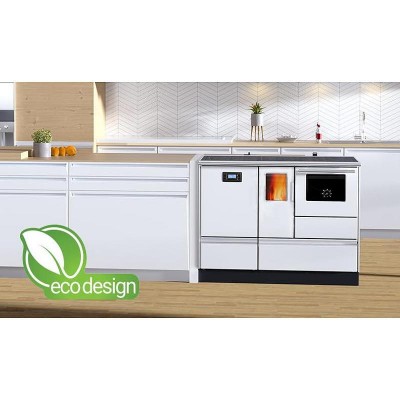Cuisinière à granulés hydro Alfa Plam Alfa Term 20 Pellet Blanc, 20kW - Comparaison de produits