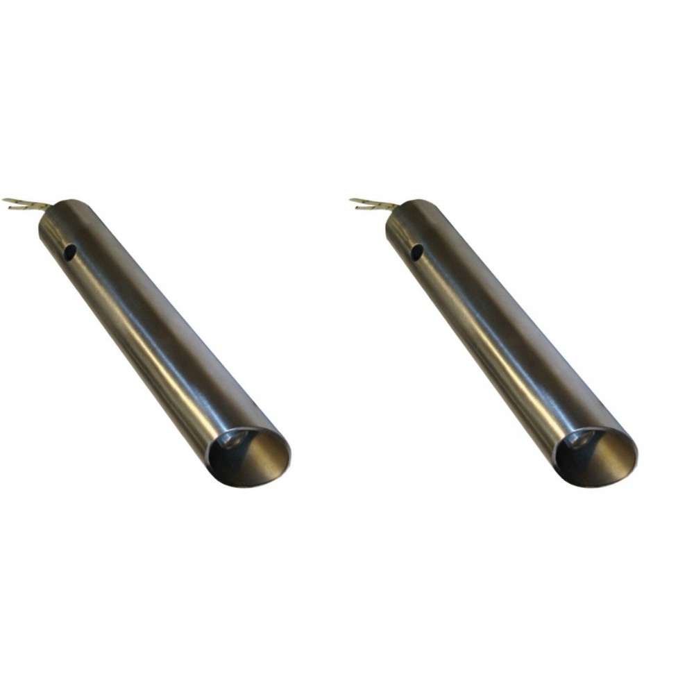 Résistance avec tube de canalisation d'air pour brûleur à granulés Ferroli, Anselmo Cola et d'autres, longueur totale 130mm, 350W - x2