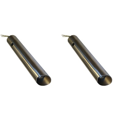 Résistance avec tube de canalisation d'air pour brûleur à granulés Ferroli, Anselmo Cola et d'autres, longueur totale 130mm, 350W - x2 - Pièces détachées pour bruleurs à granulés