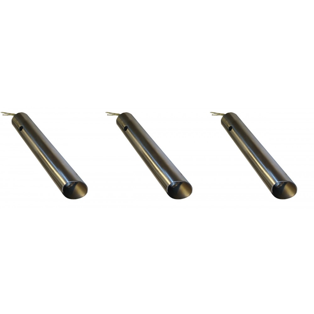 Résistance avec tube de canalisation dair pour brûleur à granulés Ferroli, Anselmo Cola et dautres, longueur totale 130mm, 350W - x3 | Résistances pour bruleurs à granulés | Pièces détachées pour bruleurs à granulés |