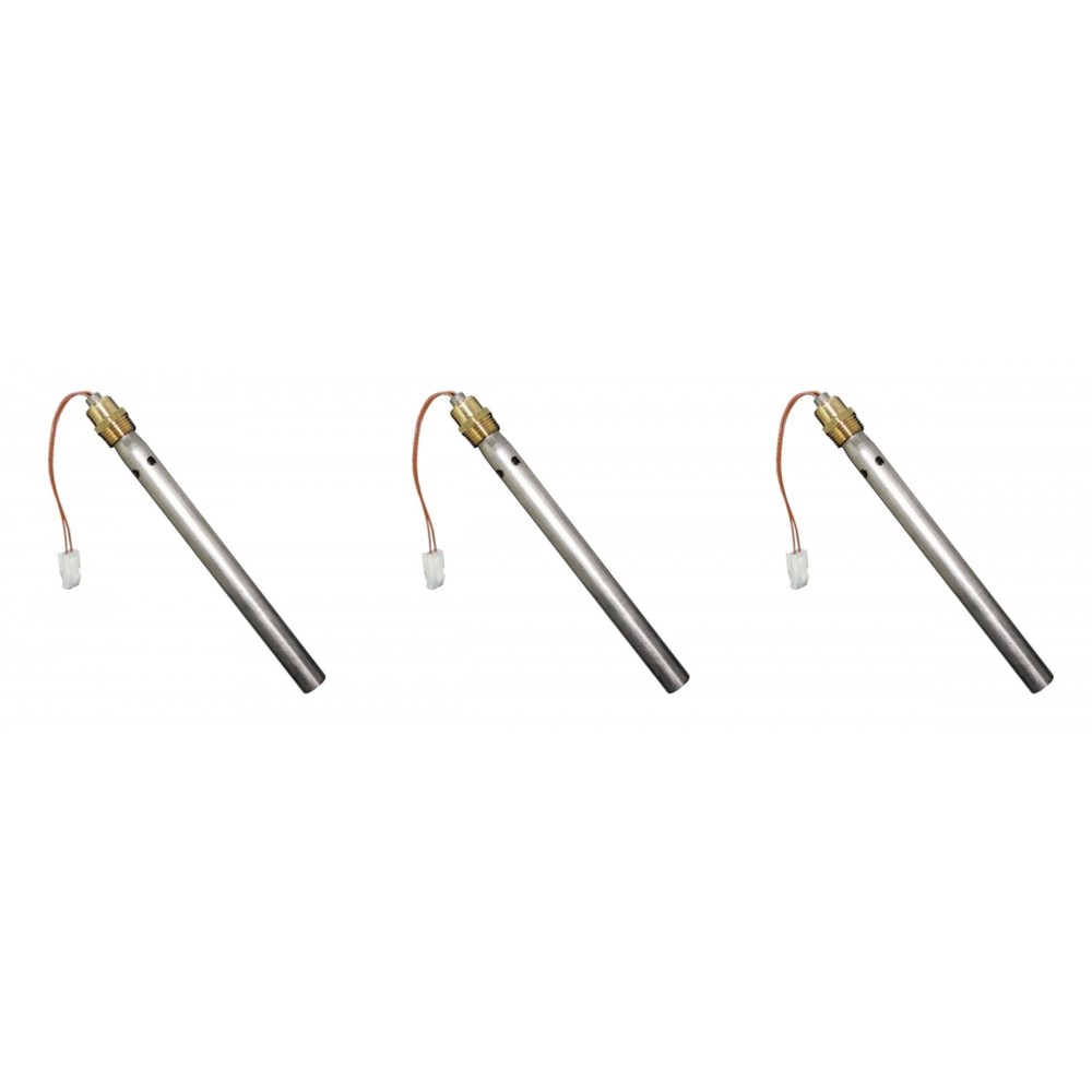Résistance pour brûleur à granulés Ferroli et d'autres, longueur totale 190mm, 350W - x3