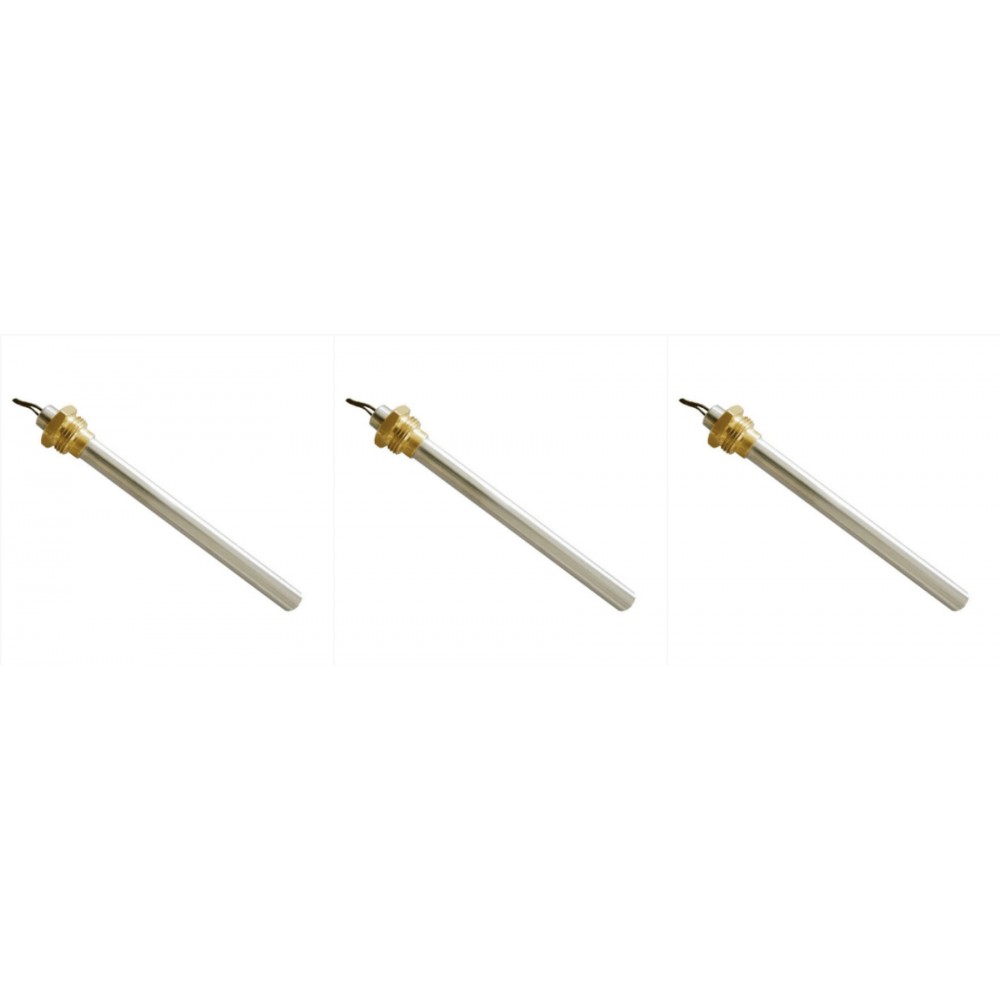Bougie / Résistance pour poêle à granulés MCZ, RED et autres, longueur totale 148 mm, 350W - x3