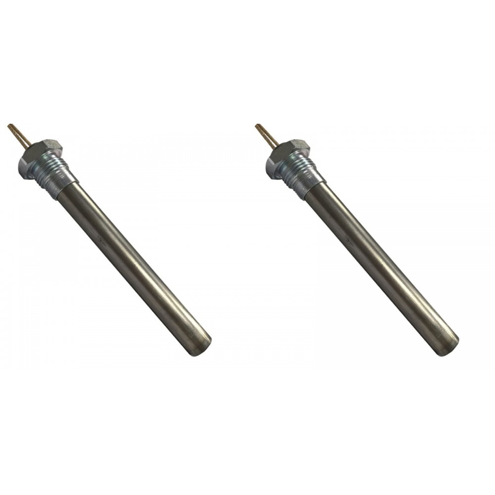Bougie / Résistance pour lécosystème des poêles à granulés Ecosystem et autres, longueur totale 152 mm, 400W - x2 | Bougie pour poêles à granulés | Pièces détachées pour poêles à granulés |