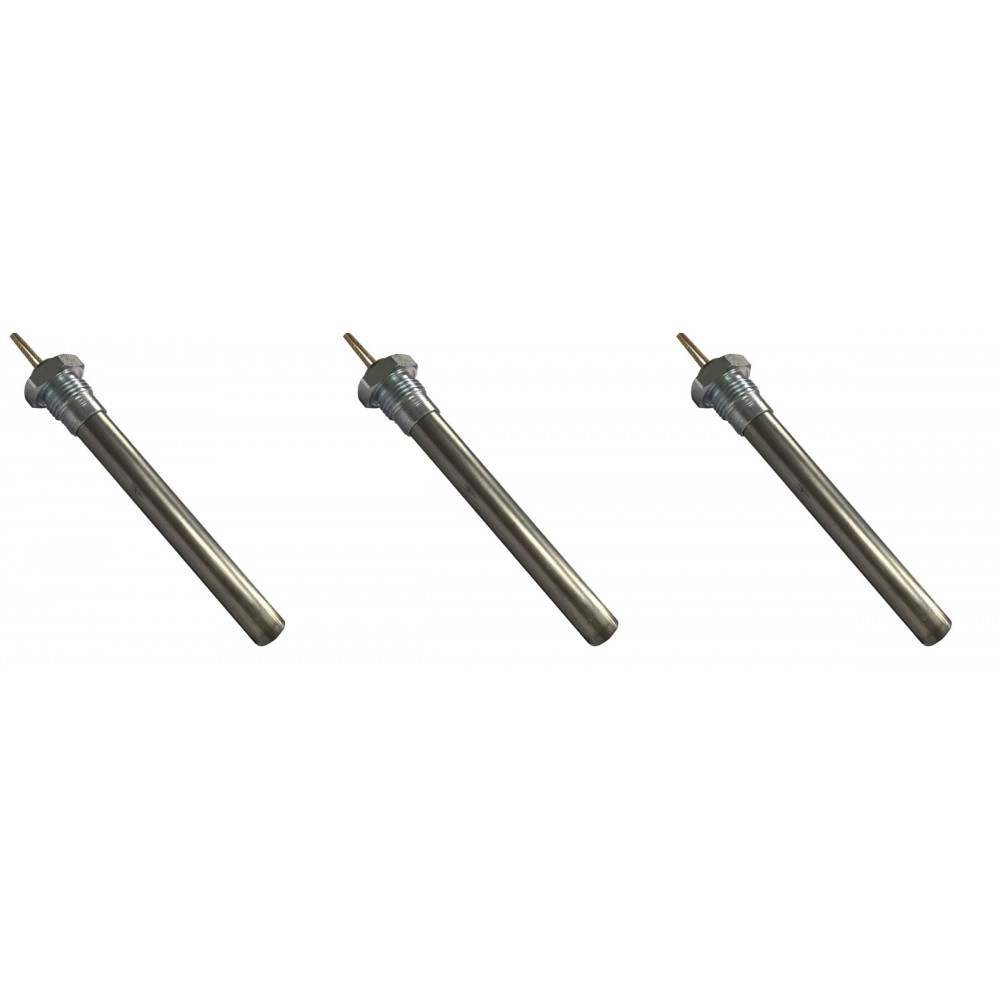Bougie / Résistance pour l'écosystème des poêles à granulés Ecosystem et autres, longueur totale 152 mm, 400W - x3