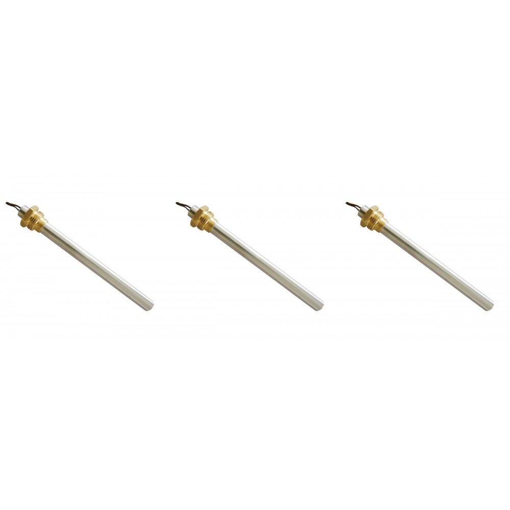 Bougie / Résistance pour poêle à granulés Prity, AMG, Cadel, Dielle, Kalon, Good Fire, Ambiente e Calore et autres, longueur totale 148 mm, 300W - x3 | Bougie pour poêles à granulés | Pièces détachées pour poêles à granulés |