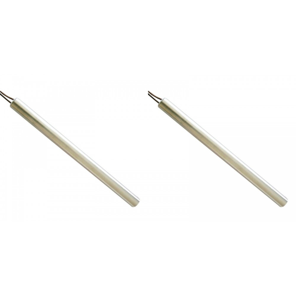 Bougie / Résistance pour poêles à granulés Edilkamin, Italiana Camini, La Nordica, Sicalor et autres, longueur totale 155mm, 300W - x2 | Bougie pour poêles à granulés | Pièces détachées pour poêles à granulés |