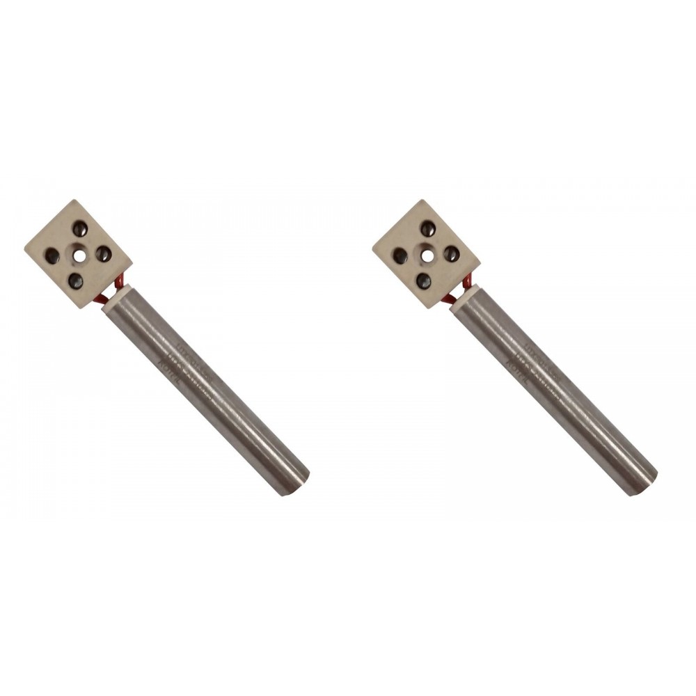 Bougie / Résistance pour poêles à granulés Eurofiamma, Arce et autres, longueur 80mm, 250W - x2 | Bougie pour poêles à granulés | Pièces détachées pour poêles à granulés |