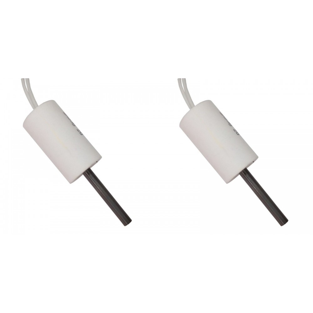 Bougie / Résistance basse tension pour poêles à granulés ComfortBilt, Edilkamin et d'autres, longueur totale 66 mm, 90 - 100 W à 24 Volt AC - x2