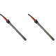 Bougie / Résistance pour les poêles à granulés Palladio et autres, longueur totale 145 mm, 250W - x2 | Bougie pour poêles à granulés | Pièces détachées pour poêles à granulés |