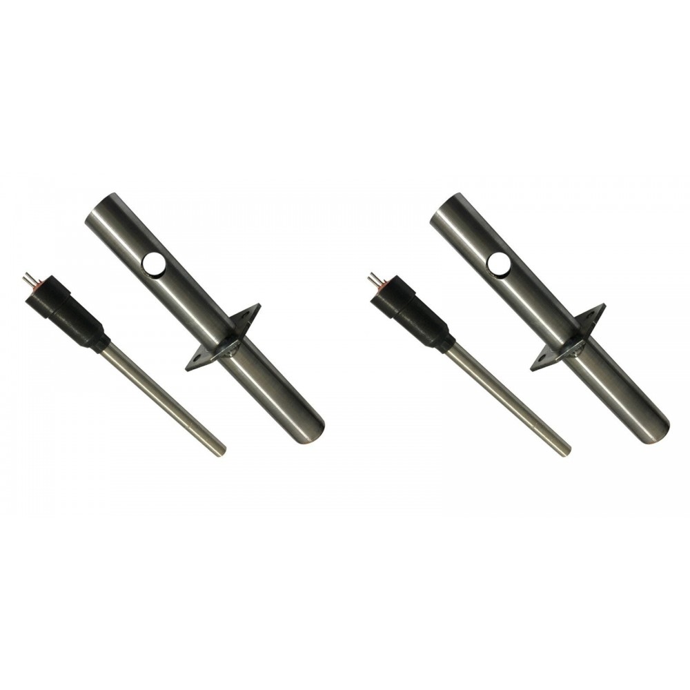 Bougie / Résistance pour poêles à granulés Enviro avec tube de canalisation dair, longueur totale 153 mm, 230W - x2 | Bougie pour poêles à granulés | Pièces détachées pour poêles à granulés |