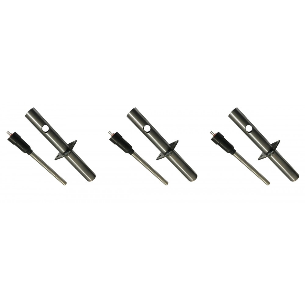 Bougie / Résistance pour poêles à granulés Enviro avec tube de canalisation d'air, longueur totale 153 mm, 230W - x3