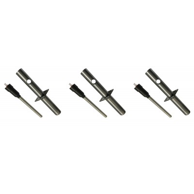 Bougie / Résistance pour poêles à granulés Enviro avec tube de canalisation d'air, longueur totale 153 mm, 230W - x3 - Bougie pour poêles à granulés