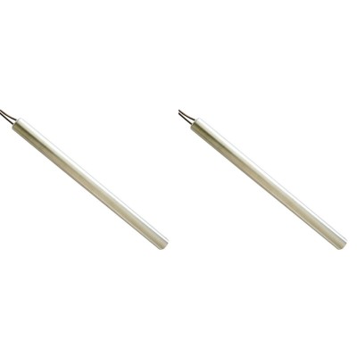 Bougie / Résistance pour les poêles à granulés la Nordica et autres, longueur totale 185 mm, 400W - x2 - Bougie pour poêles à granulés
