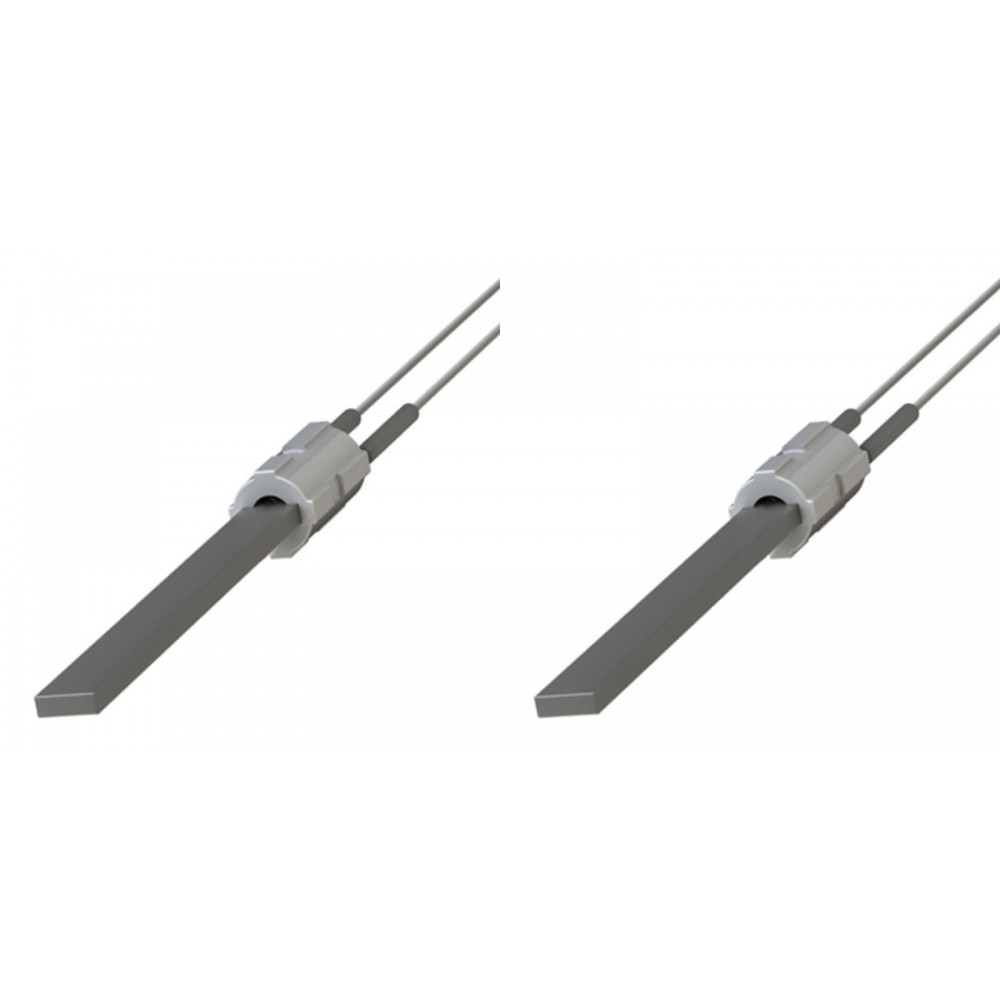 Bougie / Résistance avec cristal de quartz noir pour poêles à granulés Eco Spar, BURNiT, Palazzetti, VistaFlame, Whitfield, Lennox et dautres, longueur totale 122 mm, 400W - x2 | Bougie pour poêles à granulés | Pièces détachées pour poêles à granulés |