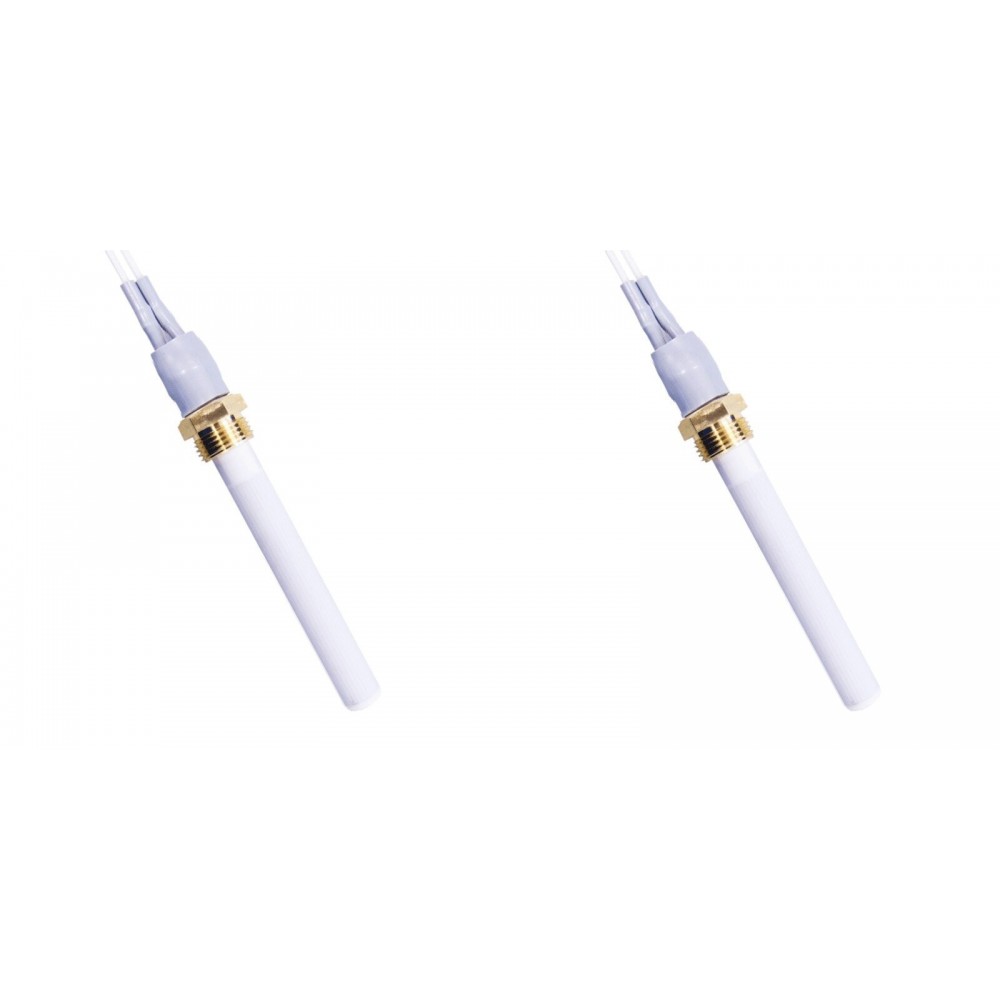Bougie / Résistance en céramique pour poêles à granulés Eco Spar, BURNiT, Warmflow, Adler, AMG, Ecoteck et dautres, longueur totale 88 mm, 250W - x2 | Bougie pour poêles à granulés | Pièces détachées pour poêles à granulés |