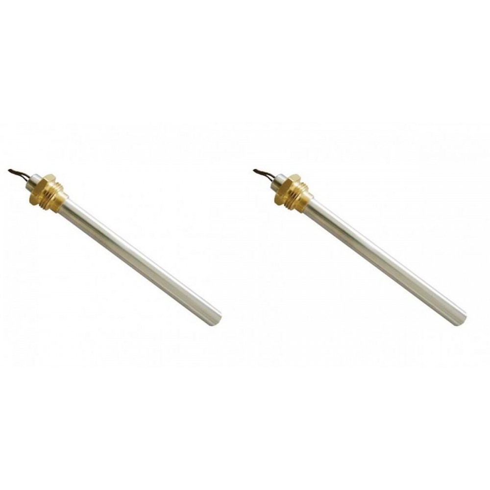 Bougie / Résistance pour poêles à granulés BURNiT, Piazzetta, Karmek, MCZ, Ungaro, Superior, Cadel et dautres, longueur totale 185 mm, 350W - x2 | Bougie pour poêles à granulés | Pièces détachées pour poêles à granulés |