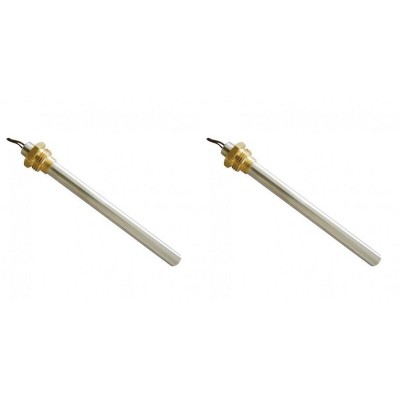 Bougie / Résistance pour poêles à granulés BURNiT, Piazzetta, Karmek, MCZ, Ungaro, Superior, Cadel et d'autres, longueur totale 185 mm, 350W - x2 - Bougie pour poêles à granulés