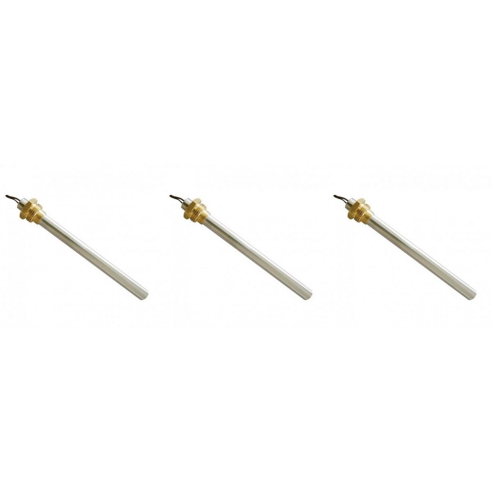 Bougie / Résistance pour poêles à granulés BURNiT, Piazzetta, Karmek, MCZ, Ungaro, Superior, Cadel et dautres, longueur totale 185 mm, 350W - x3 | Bougie pour poêles à granulés | Pièces détachées pour poêles à granulés |