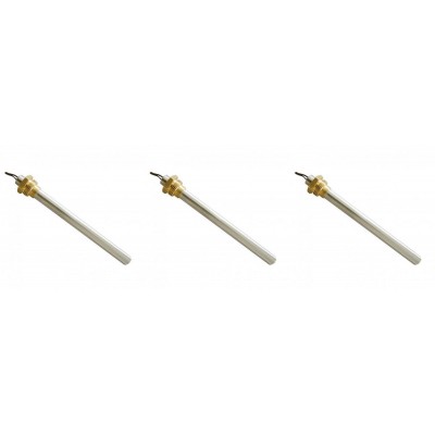 Bougie / Résistance pour poêles à granulés BURNiT, Piazzetta, Karmek, MCZ, Ungaro, Superior, Cadel et d'autres, longueur totale 185 mm, 350W - x3 - Bougie pour poêles à granulés