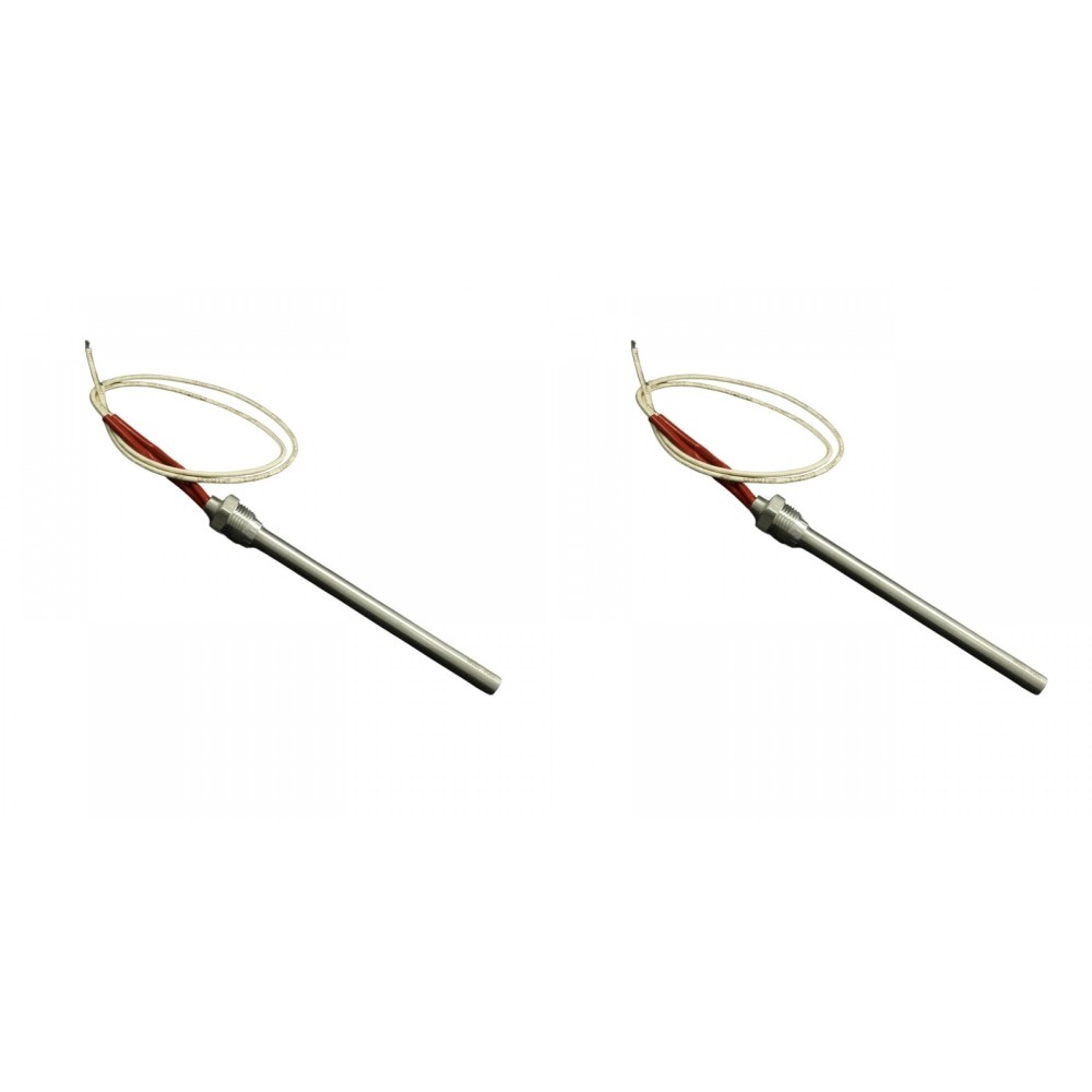 Bougie / résistance pour poêles à granulés Klover, Avalon, Lopi, Vogelzang, etc., avec une longueur totale de 163 mm, 250W - x2 | Bougie pour poêles à granulés | Pièces détachées pour poêles à granulés |