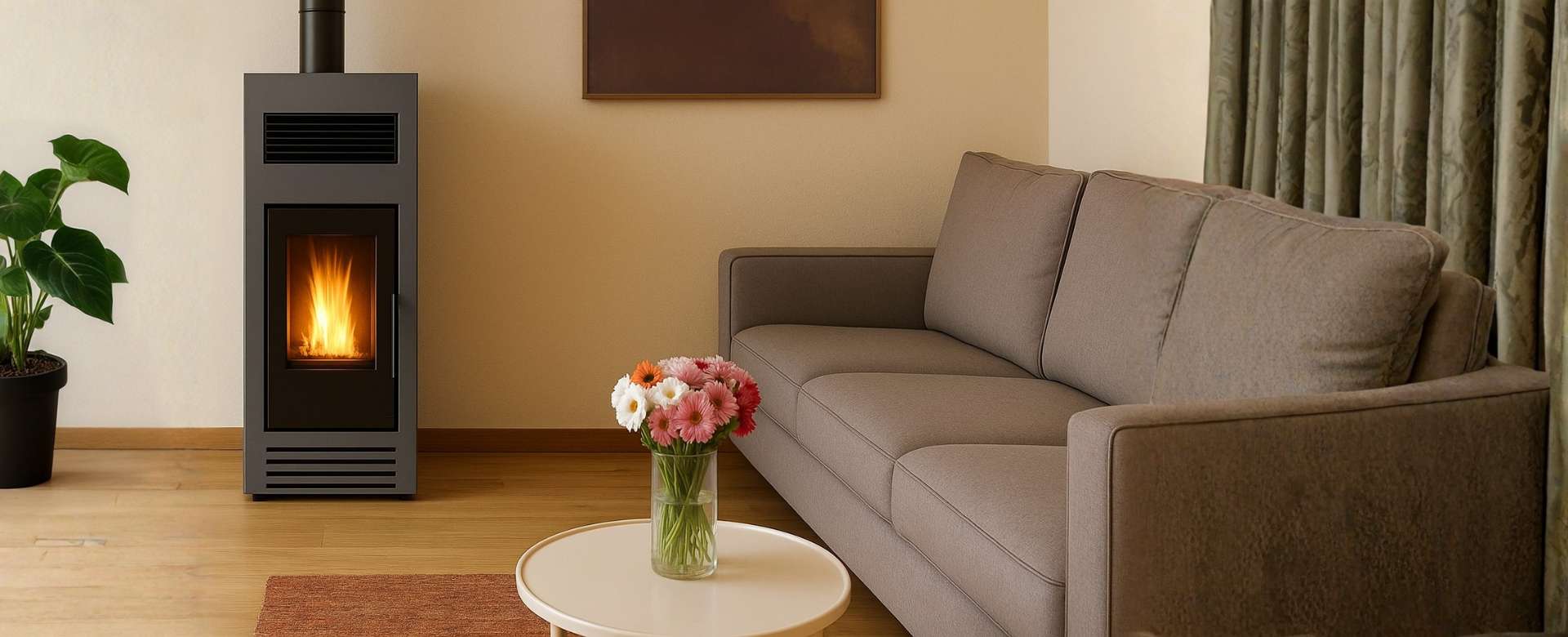 Cheminée à granulés