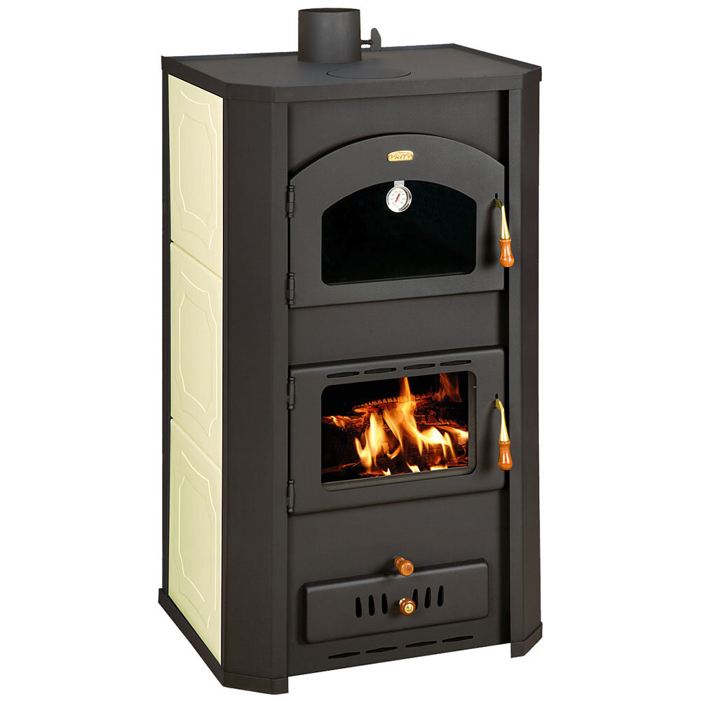 Poêle à bois avec four Isotta Forno Evo - 9,7 kW, haut rendement 9,7 kw